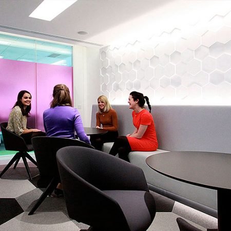 3d wall design, 3d wall panels, geometric wall panels, honeycomb design, modern office interior,