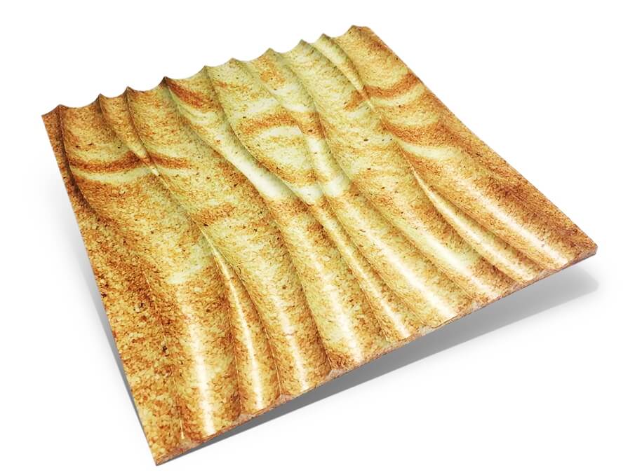 Graphic transfer into 3D panel
