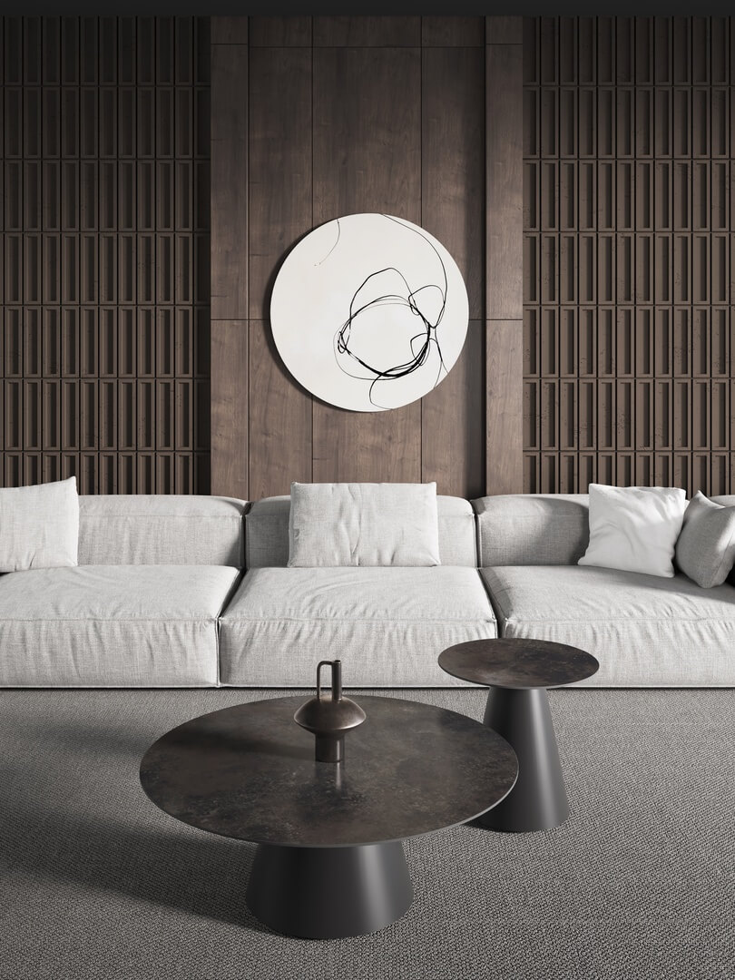 brown concrete panels block