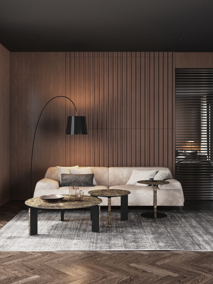 Baffles concrete wall panels